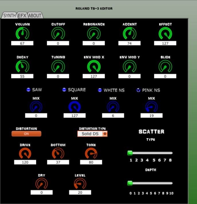 Aira Info » TB-3 Editor